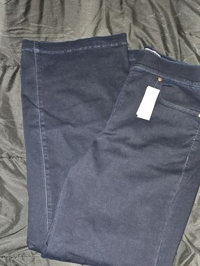 Lane Bryant Navy Pull-On Ponte Jeans-Style Pants